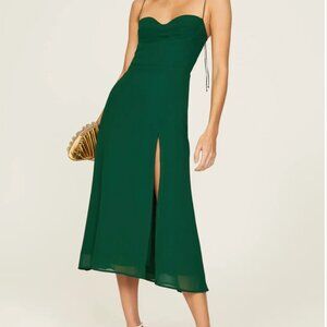 Reformation Juliette Dress - Emerald Size 0